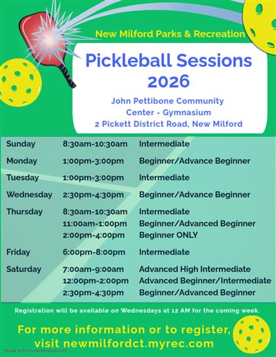 pickleball session information